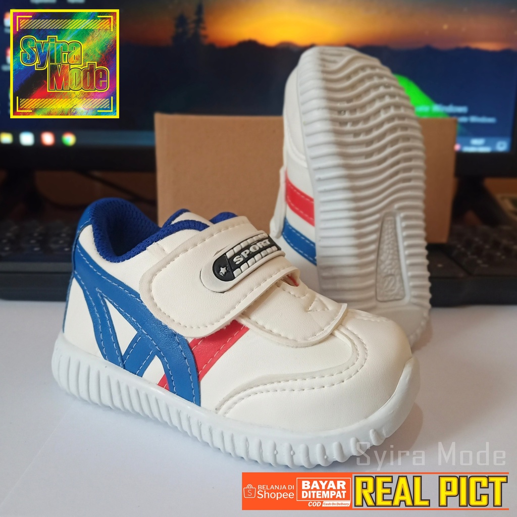 Sepatu Sneakers Anak Laki-Laki &amp; Anak Perempuan / Sneakers Sport 1-3 Thn / Sepatu Sneaker Sport Cassual Terlaris / Sepatu Balita Murah