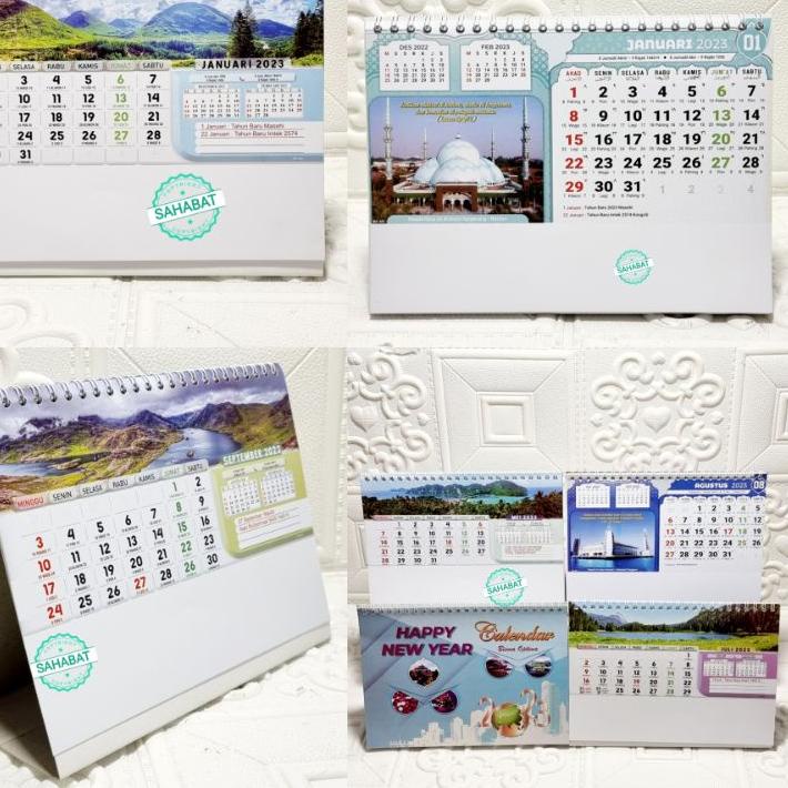 

WAH959 KALENDER MEJA / KALENDER DUDUK TAHUN 2023 MOTIF / GAMBAR PEMANDANGAN ALAM MASJID DLL <>