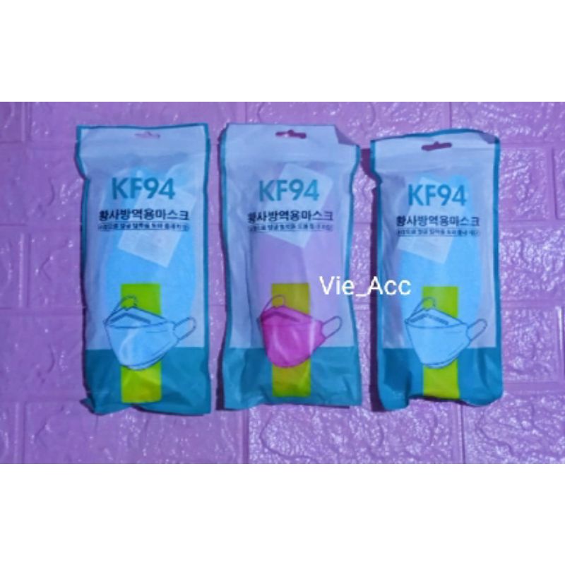 (10Pcs) Masker Kf94 Warna Mix // Masker Kf94 Murah Grosir