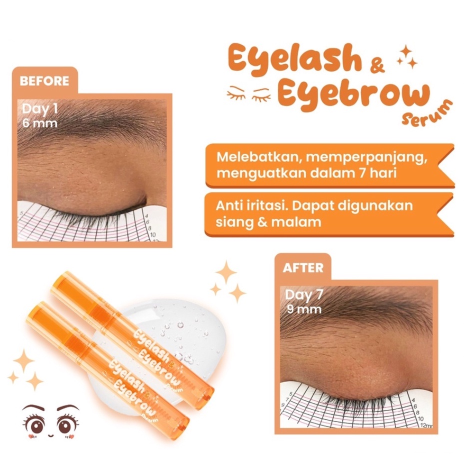 SALSA Eyelash &amp; Eyebrow Serum 5ml | Serum Menebalkan Memanjangkan Melebatkan Bulu Mata &amp; Alis | BPOM