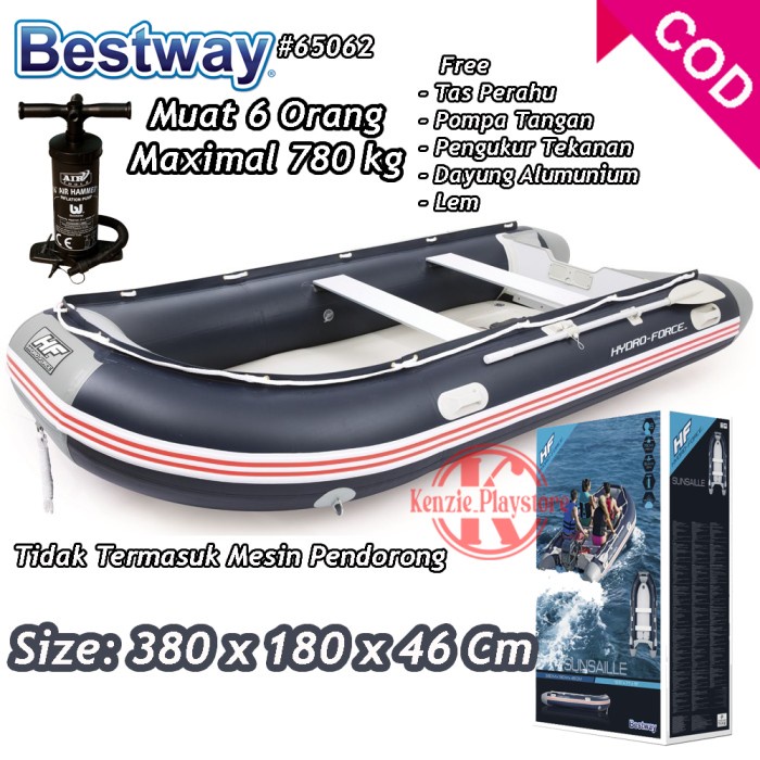Fer Bestway 65062 Hydro Force Sunsaile Xl Premium Perahu Karet 6 Orang Sni