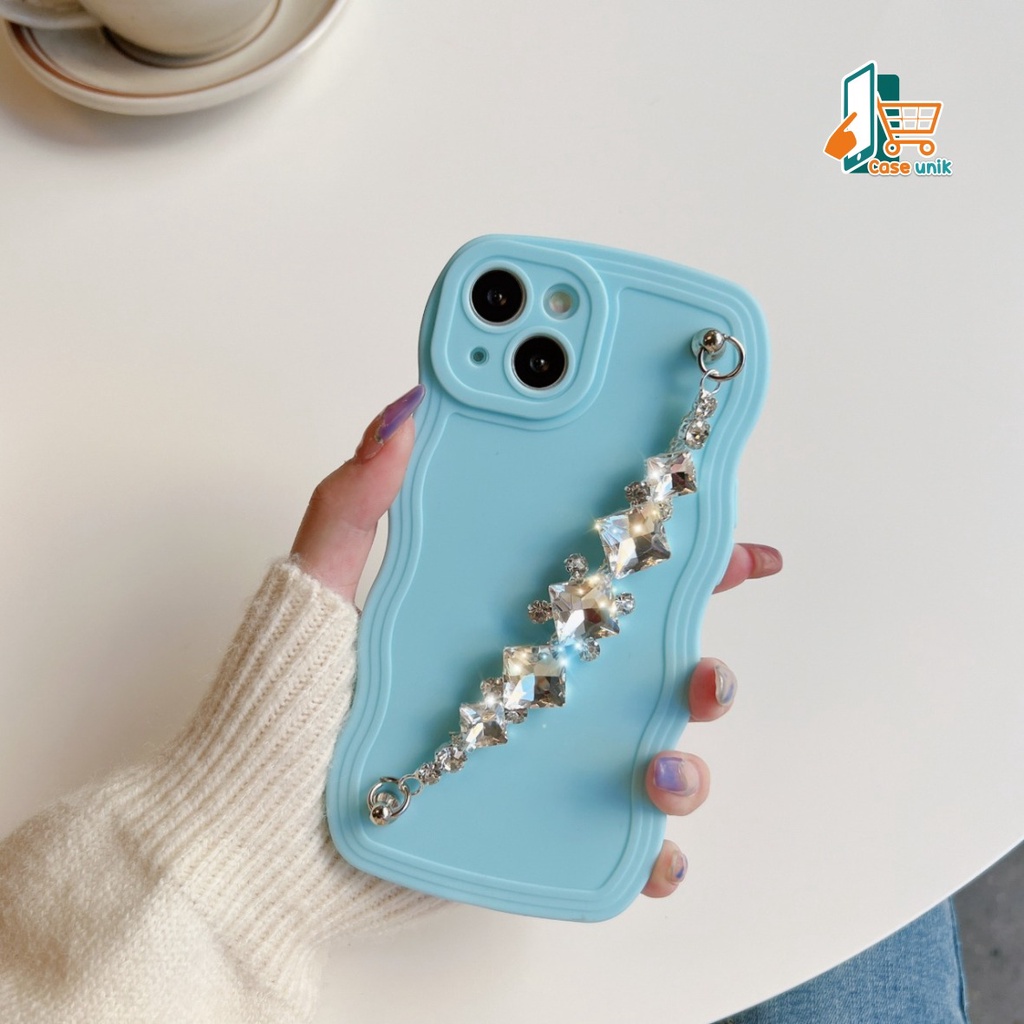 GC03 SOFTCASE GELOMBANG RANTAI DIAMOND FOR OPPO A3S A1K A5S A7 A11K A12 A15 A16 A55 A17 A17K A31 A8 A37 NEO 9 A39 A57 A9 A5 A52 A92 A53 A33 2020 A54 A55 A57 2022 A77S CS5236