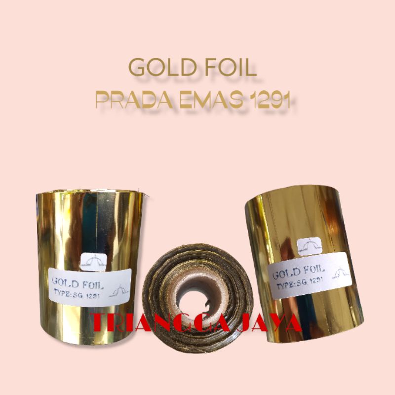 PRADA EMAS 1291 - GOLD FOIL 1291 - EMAS TEMPEL ORIGINAL