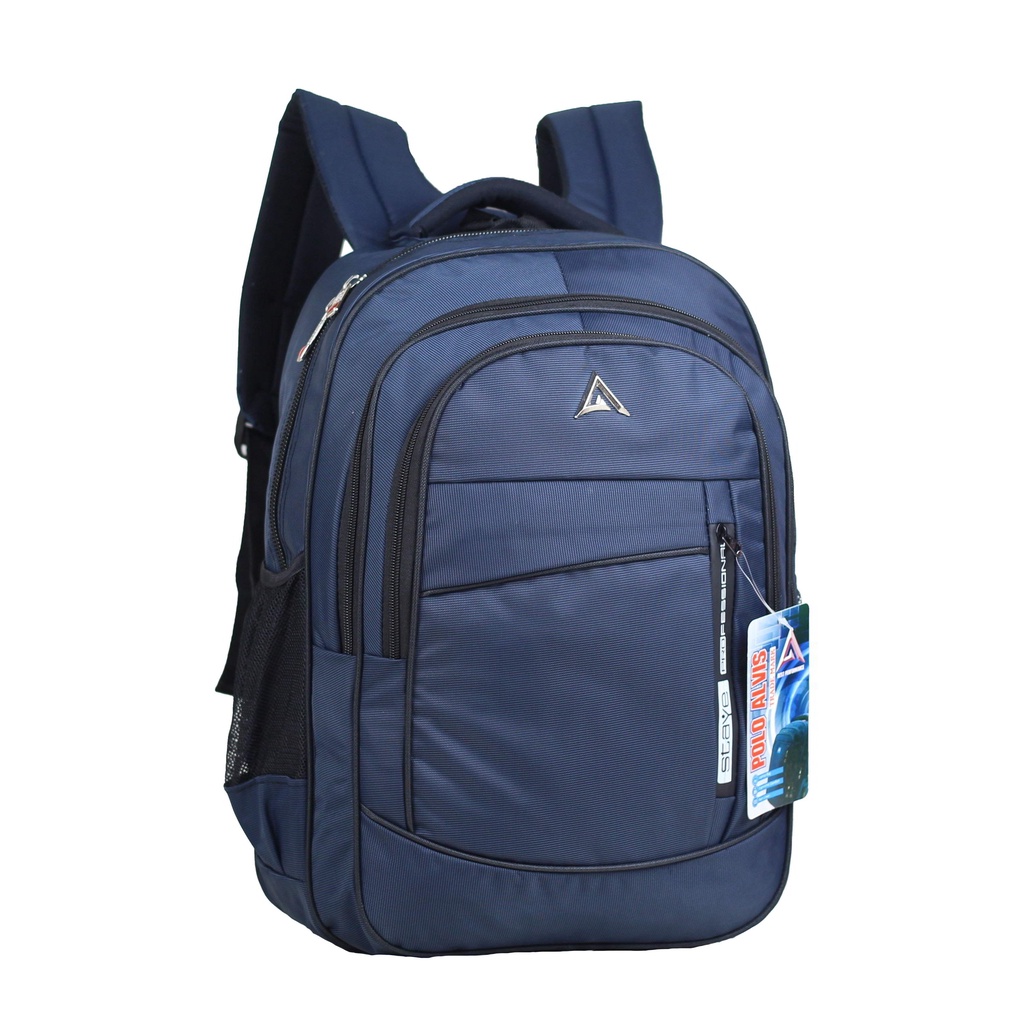 Ransel Cowok Polo Alvis Backpack Laki-Laki SMP SMA Kuliah Bonus Raincover Bahan Awet Tebal Harga Termurah Dan Terjangkau