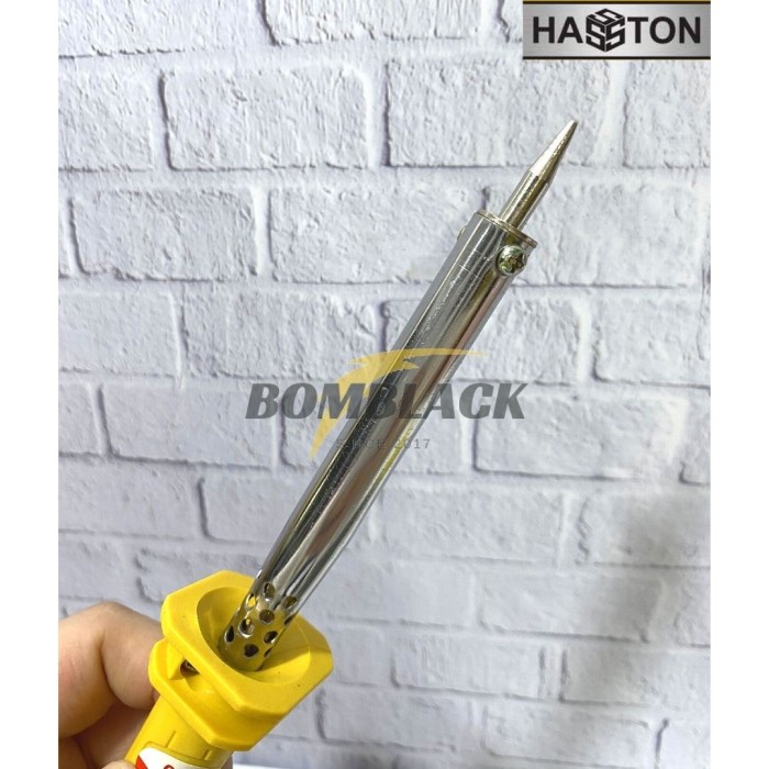 HASSTON Solder 60 watt 60w Listrik Steker Gepeng Gagang Plastik PROHEX