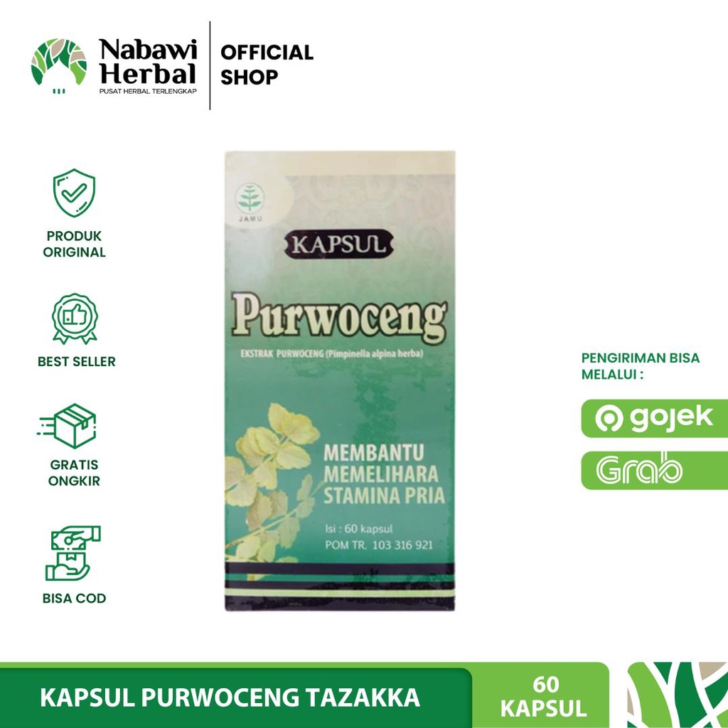 TAZAKKA - Kapsul Purwoceng 60 kapsul