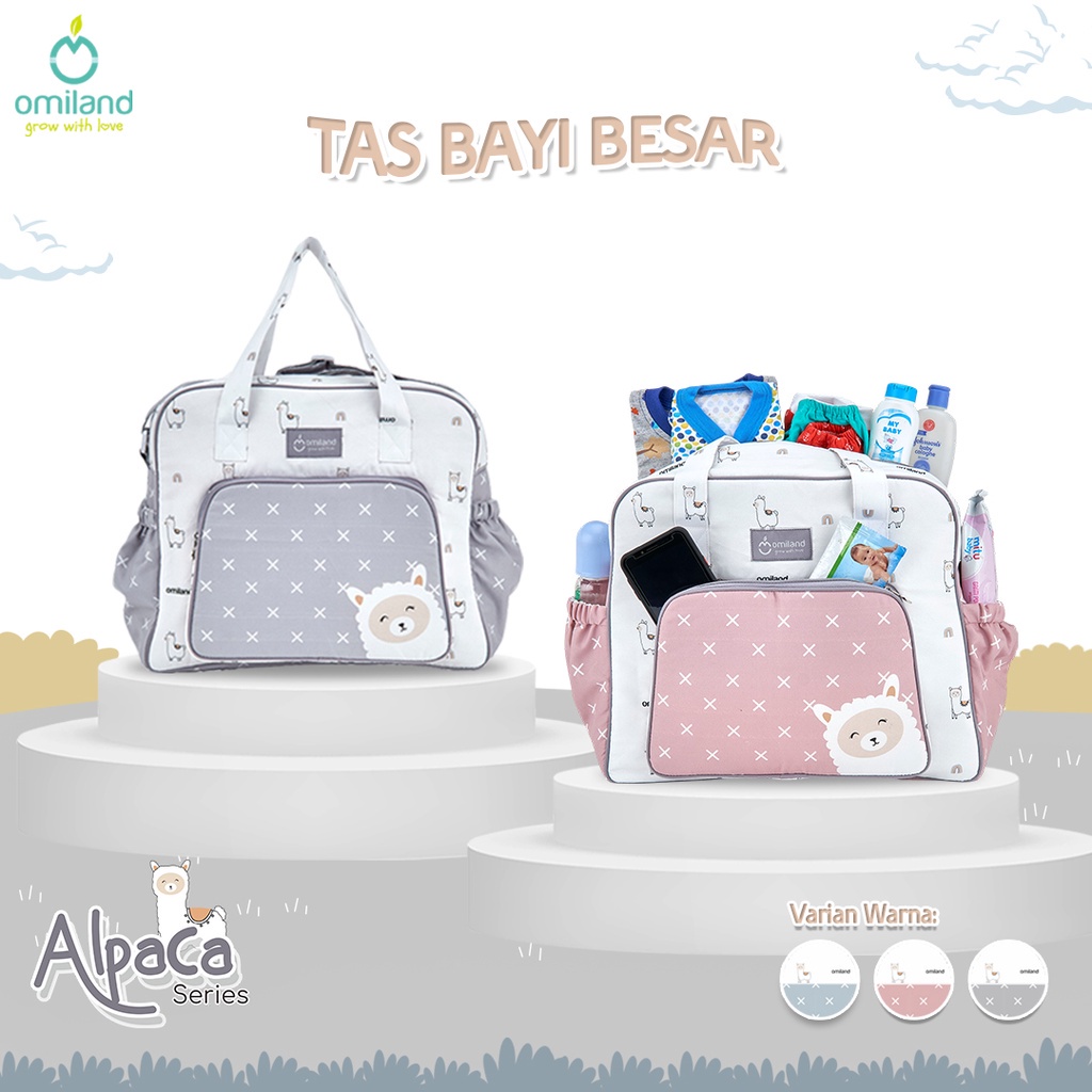 Omiland Tas Bayi Series Alpaca / Sloth / Rainbow - OB27201 OB27202 OB27203 OB27204