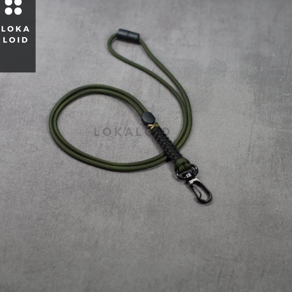 

Terlaris パ Tali Lanyard Gantungan Kalung Name Tag Id Card Holder Pod Paracord Simpul Cobra Knot By lokaloid