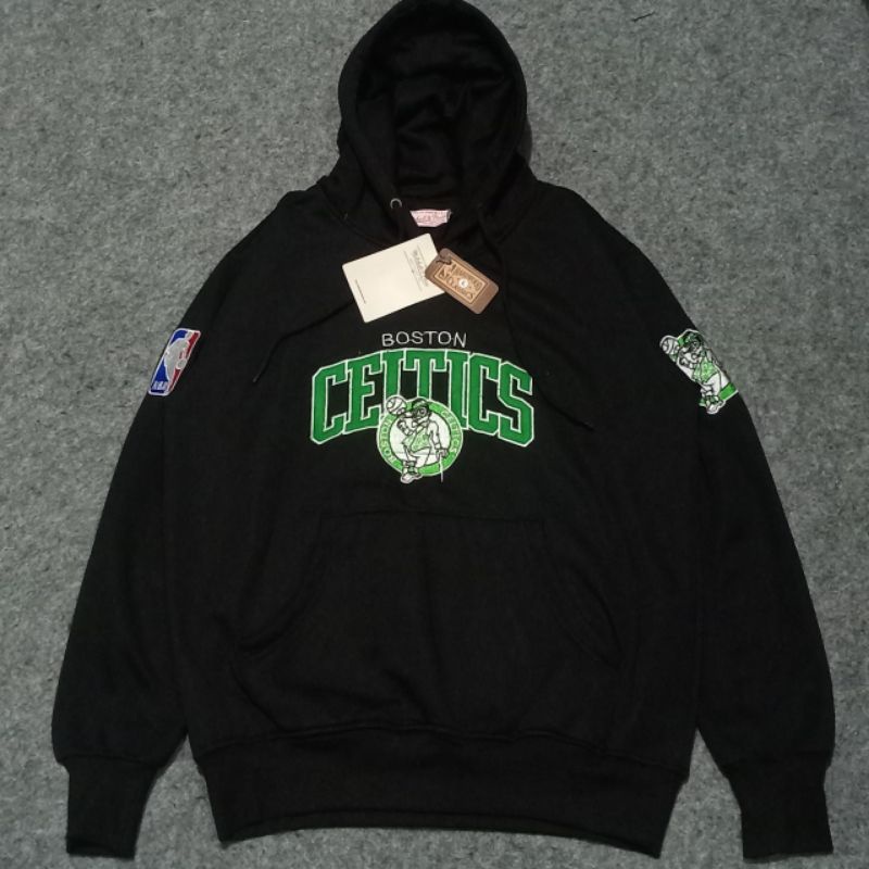 HOODIE CELTICS MITCHELL&amp;NESS PREM QUALITY HARDWOORD AUTHENTIC CLASSIC - JAKET CELTICS BASTON HOODIE BESELLER