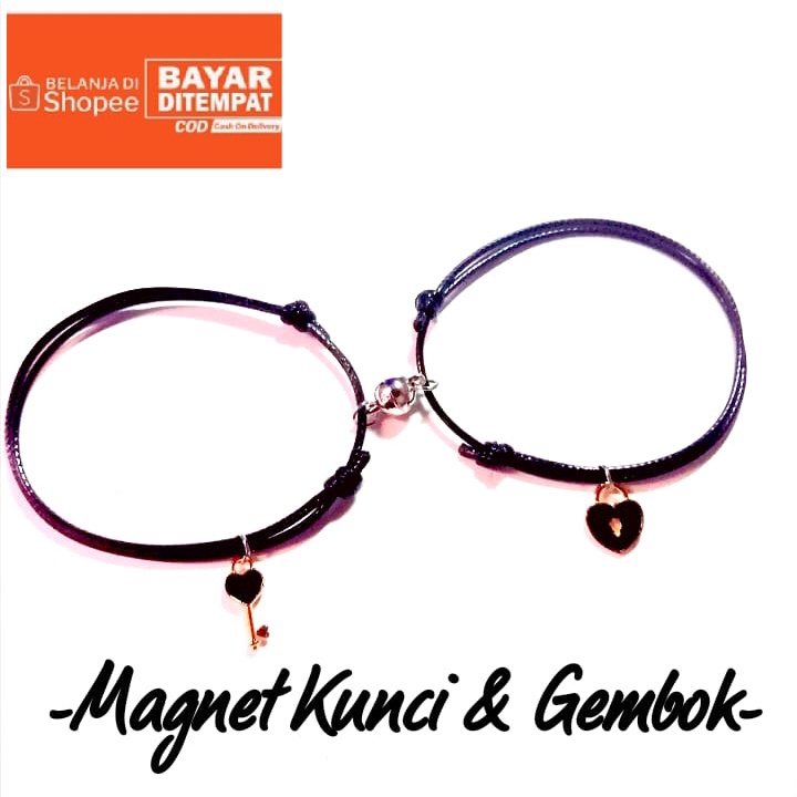 GELANG COUPLE MAGNET KUNCI GEMBOK