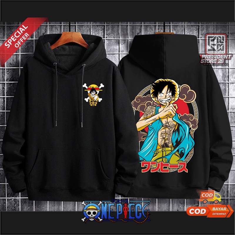 Crewneck / HOODIE ANIME / Sweater Hoodie One piece / Sweater Anime Pria Wanita Bahan Tebal size M L XL XXL