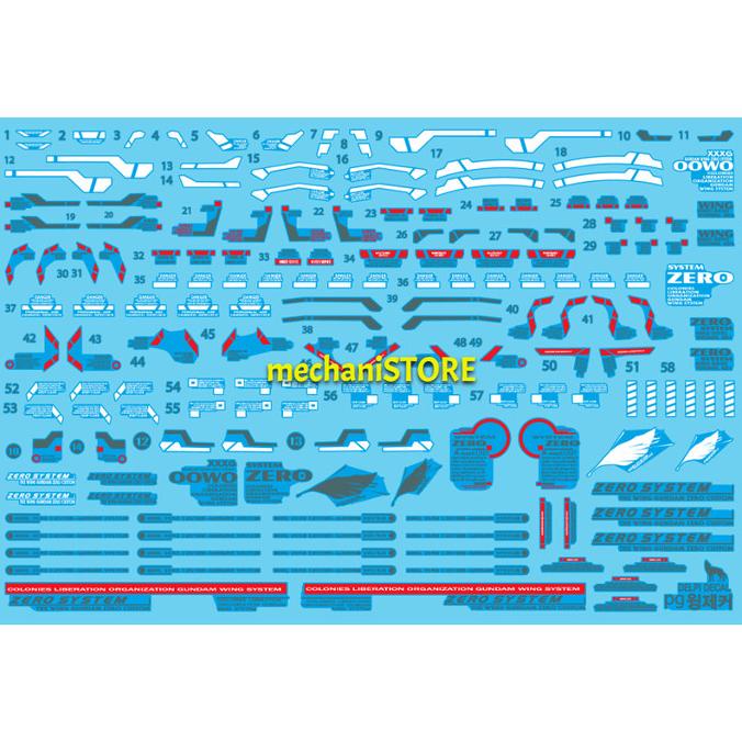 Water Decal Pg Wing Zero Custom Gundam By Delpi