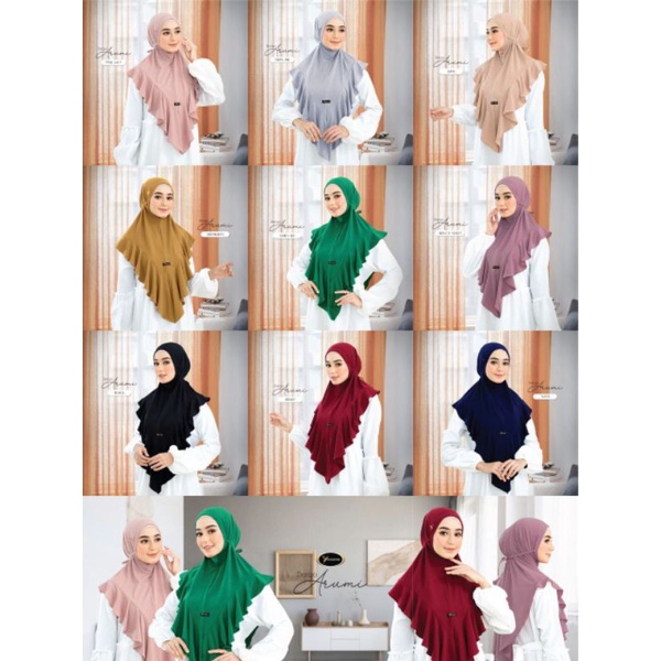 bergo Arumi dengan remple cantik Bahan Jersey ORI yessana