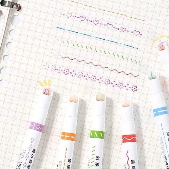 CURVE HIGHLIGHTER PEN ISI 6PCS ORIGINAL