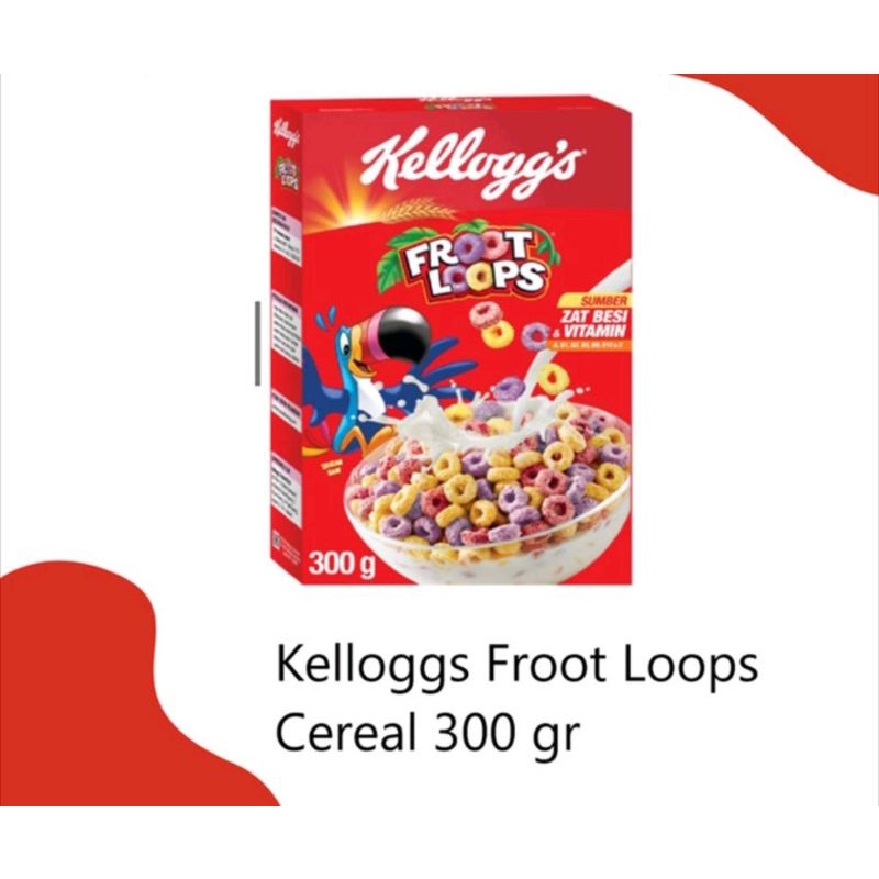 

Kelloggs Kellogg's Froot Loops 300g Fruit Loop 300 Gram 150g 55g Thailand