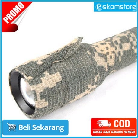 

Camouflage Retractable Tape Hunting Survival Kit Lakban Ajaib - H10