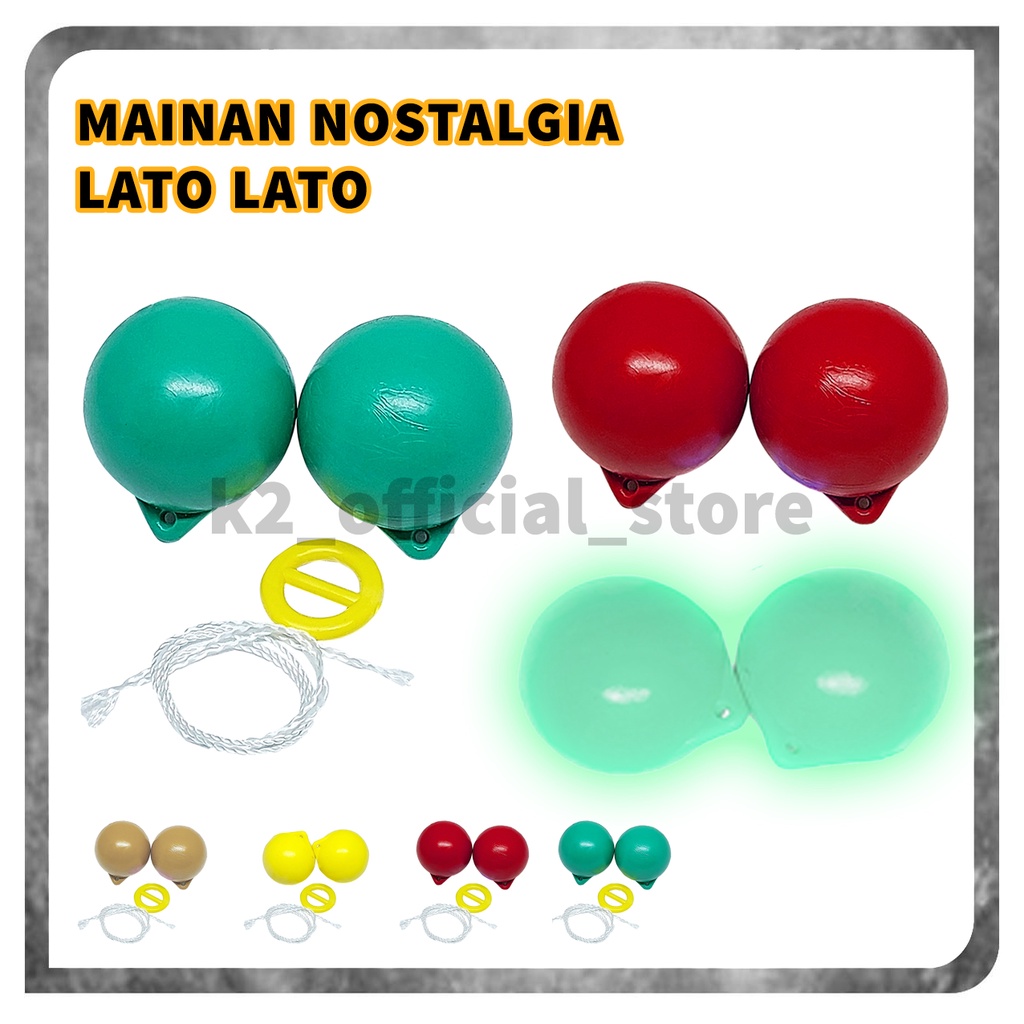 MAINAN NOSTALGIA JADUL LATO LATO 4CM / Mainan Viral Katto Katto / Mainan Viral Etek etek / Mainan Bola Tok Tok Jadul Etek Etek Lato Lato Viral Tik Tok Kekinian