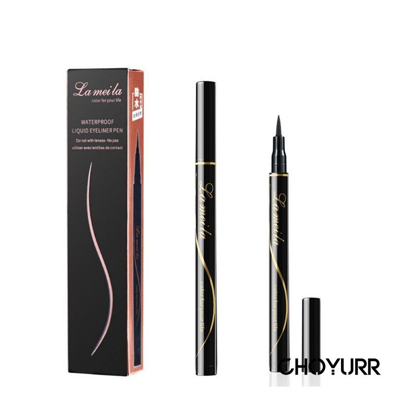 【COD】Eyeliner Lasting Sweatproof Waterproof Tahan Lama Riasan Mata Besar Pensil Eyeliner Kepala Lembut -CH