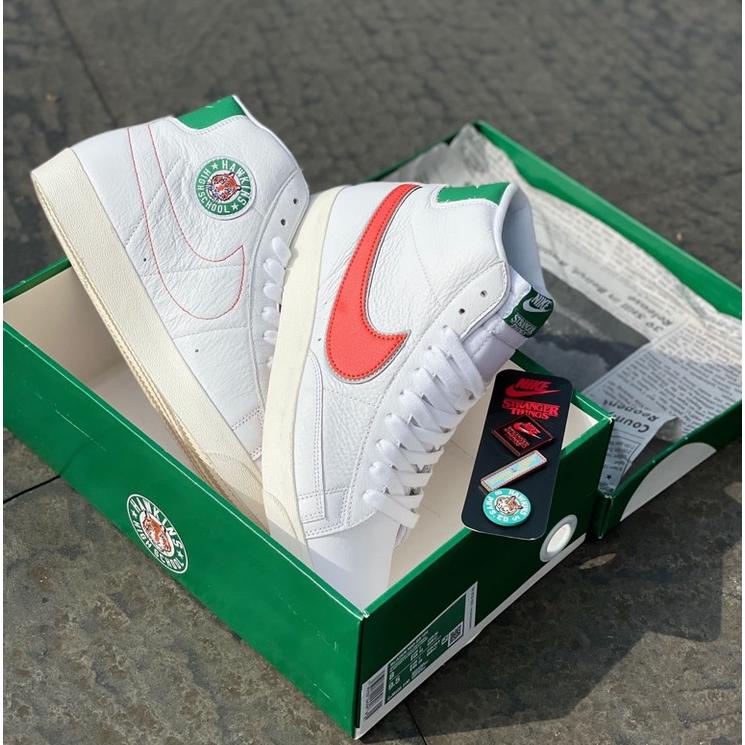 Nike Blazer Mid Qs High School X Stranger Things Hawkins 100% Original