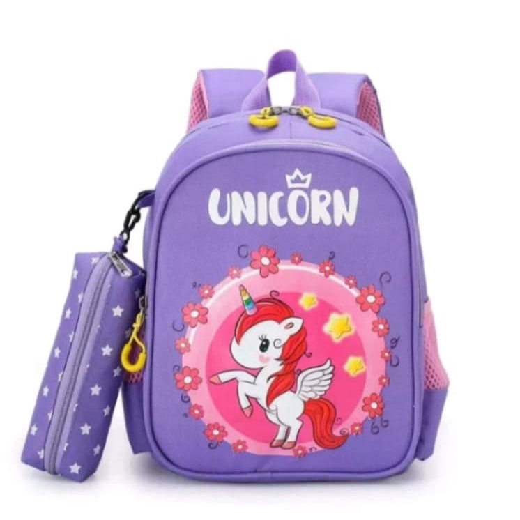 Tas anak perempuan SD TK ransel anak unicorn/tas gendong anak cewek SD Kuda Pony/ransel sekolah SD cewek/backpack anak sekolah