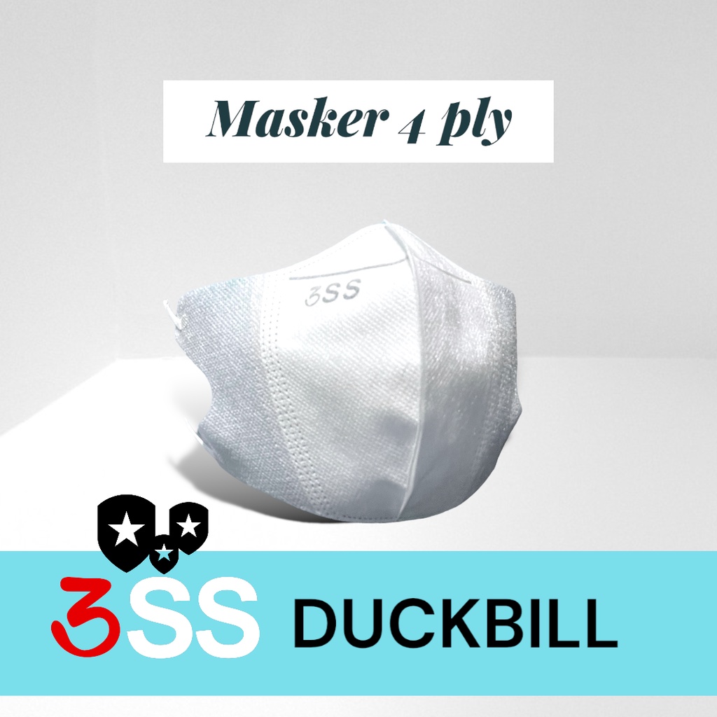 MASKER DUCKBILL 3SS DEWASA 4 PLY ISI 50 PCS