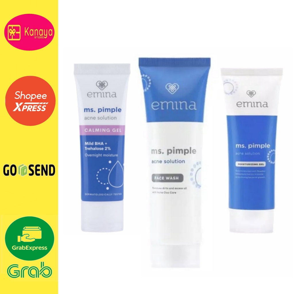 (BISA COD) Paket Emina MS Pimplle Untuk Jerawat 3 PCS