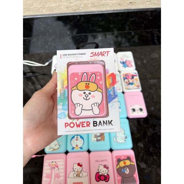 POWERBANK ANIMASI PB MOTIF LUCU 10000mAh Capacity 2A Output