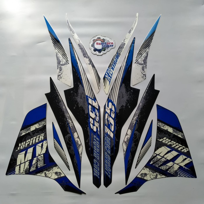 

TERLARIS | Striping Stiker Motor Yamaha Jupiter Mx 135 2013 Hitam-Biru