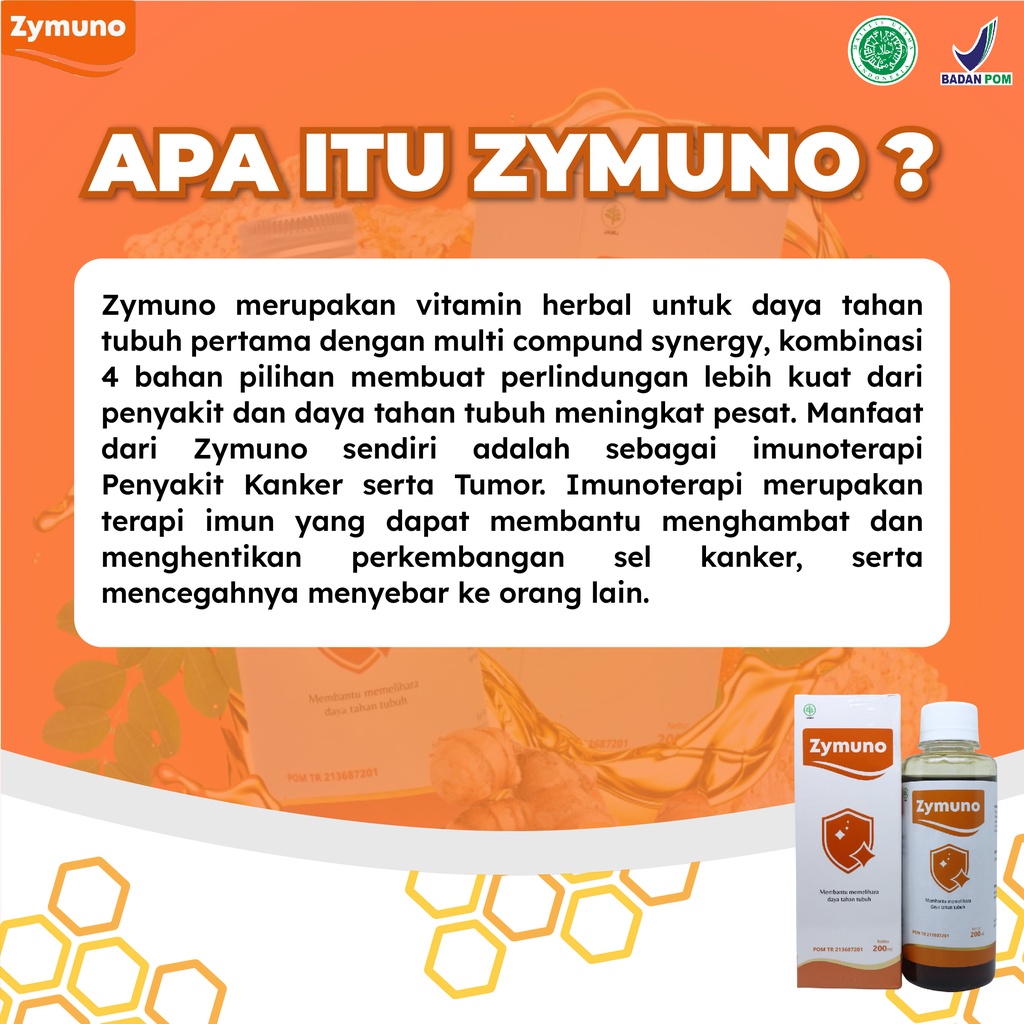 Zymuno Imunoterapi Kanker Herbal Original 1 Botol