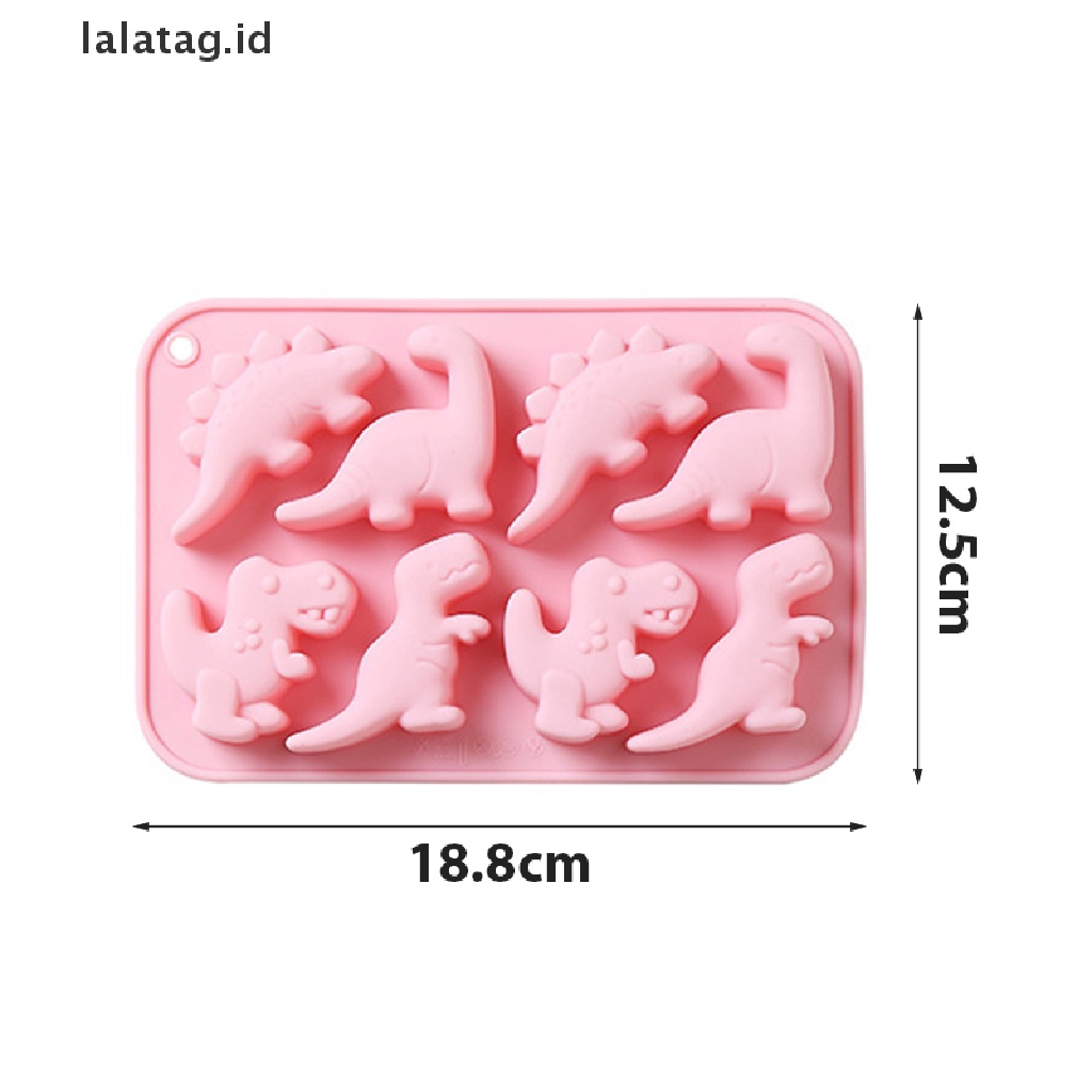 [lalatag] Cetakan Fondant Silikon Dinosaurus 3D Kue Coklat Sabun Craft Baking Molds [ID]