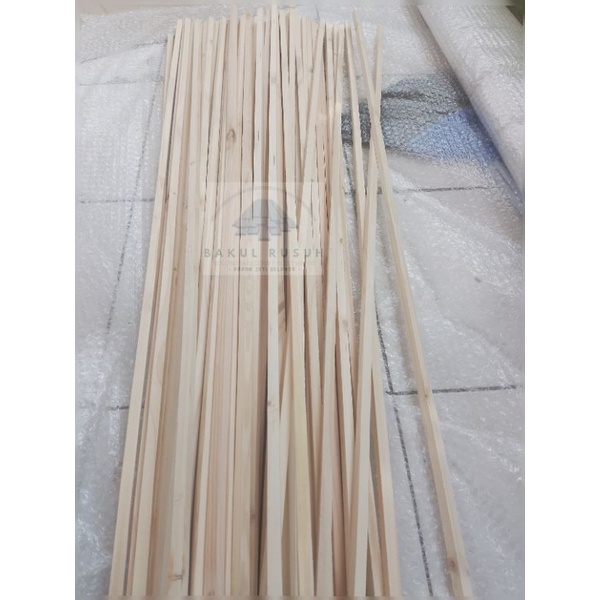 LIS RENG KAYU JATI BELANDA KAYU RENG KECIL HALUS 120X1X1 CM