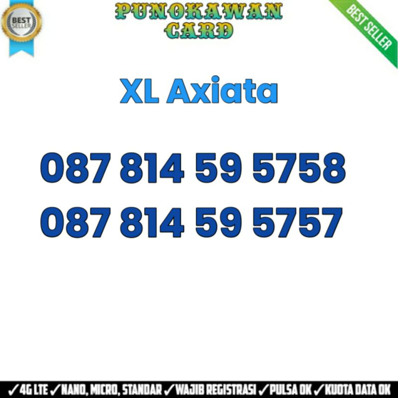 Nomor cantik XL 59 5758 Nomer cantik XL 59 5758 59 5757