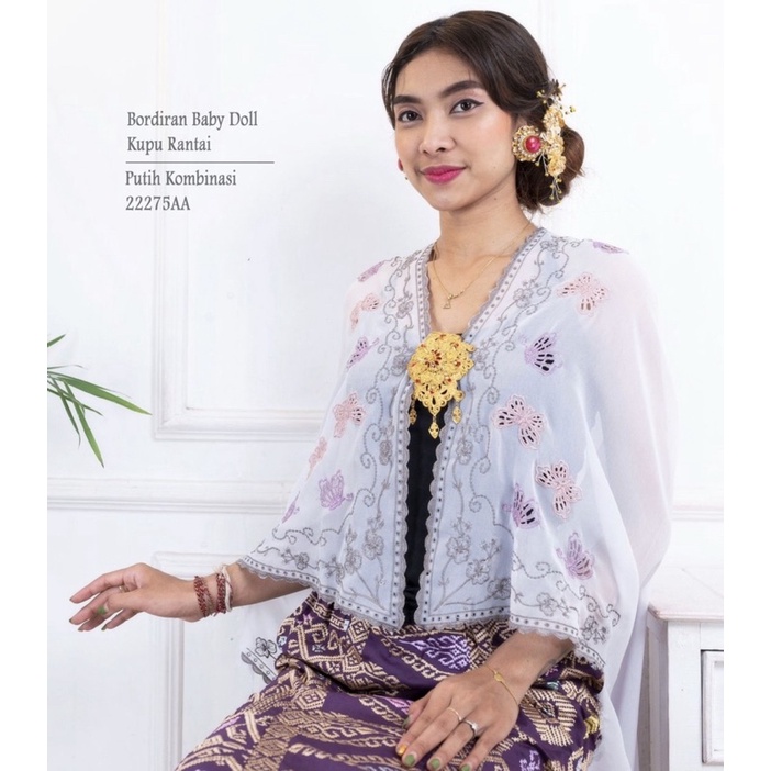 Kain kebaya bordir ukuran 1 baju