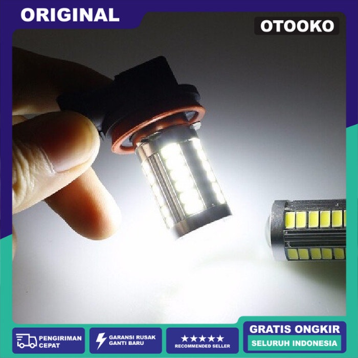 Jual 33 Bohlam Lampu LED H11 H8 H16 16 Watt 33 Titik Lensa 3D Super