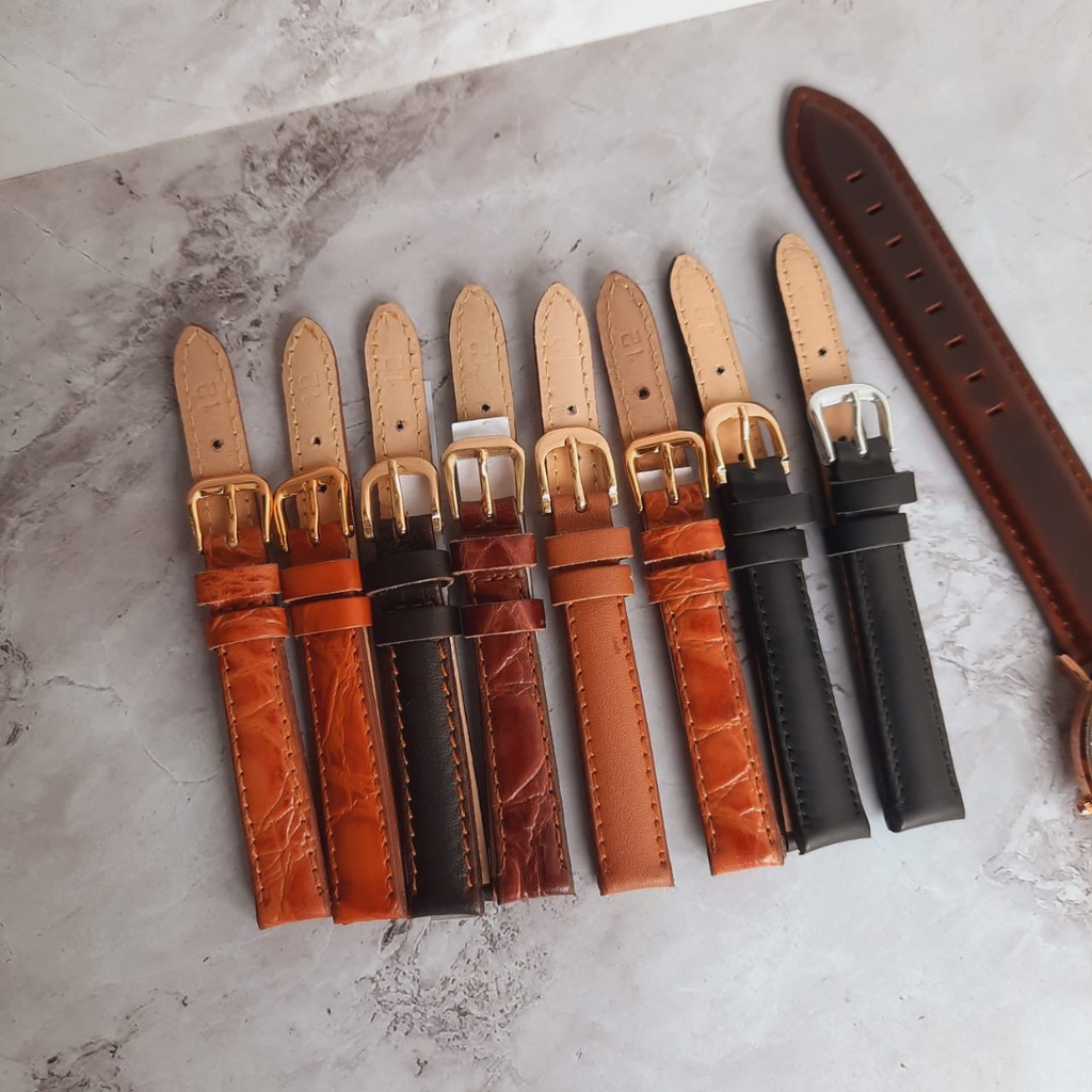 STRAP JAM TANGAN/ STRAP KULIT MOTIF/POLOs/ UKURAN STRAP KULIT 20MM-26MM