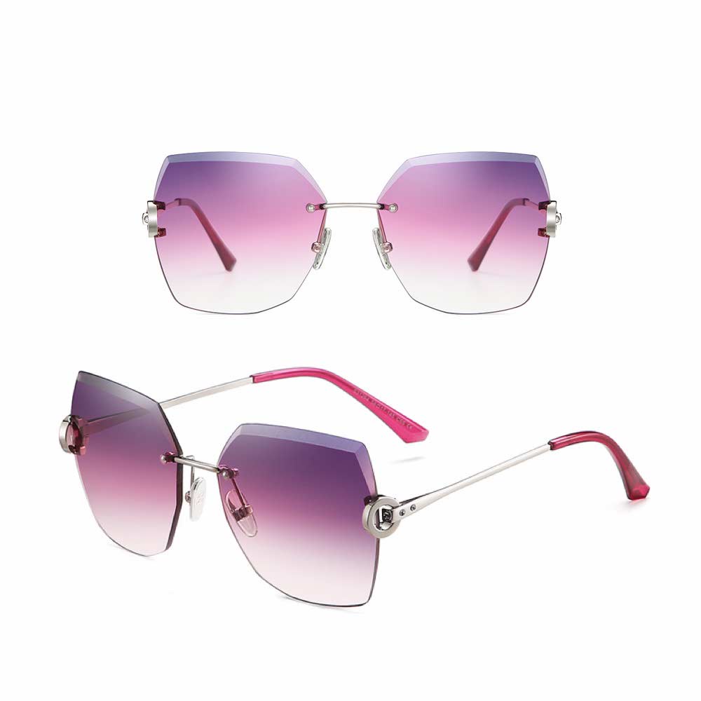 Kacamata UV400 [ Ungu ] Anti Radiasi - Sunglasses Wanita Korea - HM8148