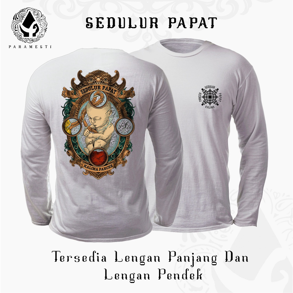 Jual Kaos Budaya Jawa Paramesti Sedulur Papat Kalima Pancer Lengan Panjang Shopee Indonesia