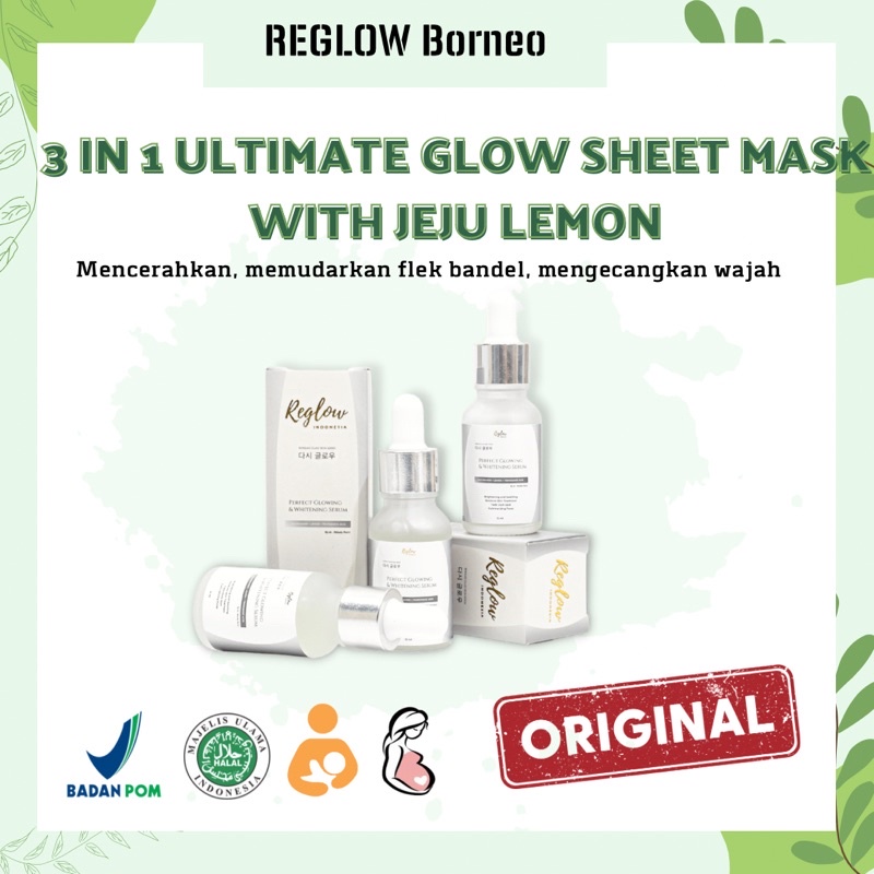 Serum reglow kalimantan selatan tengah murah original facial wash cream serum sheetmask sheet mask b