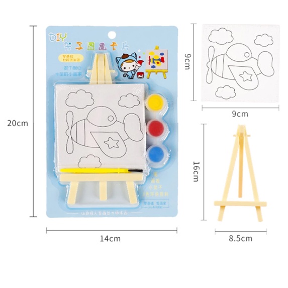 Mainan Anak Edukatif Kreatif Papan Tulis Edukasi Papan Tulis Anak 2in1 Papan Tulis Kapur Papan Tulis Spidol bisa di hapus Kanvas Lukis Sketsa Gambar Siap Pakai Mainan Papan Kanvas Kuas Cat bergambar Set mewarnai Papan Kanvas Kuas Cat Mainan DIY