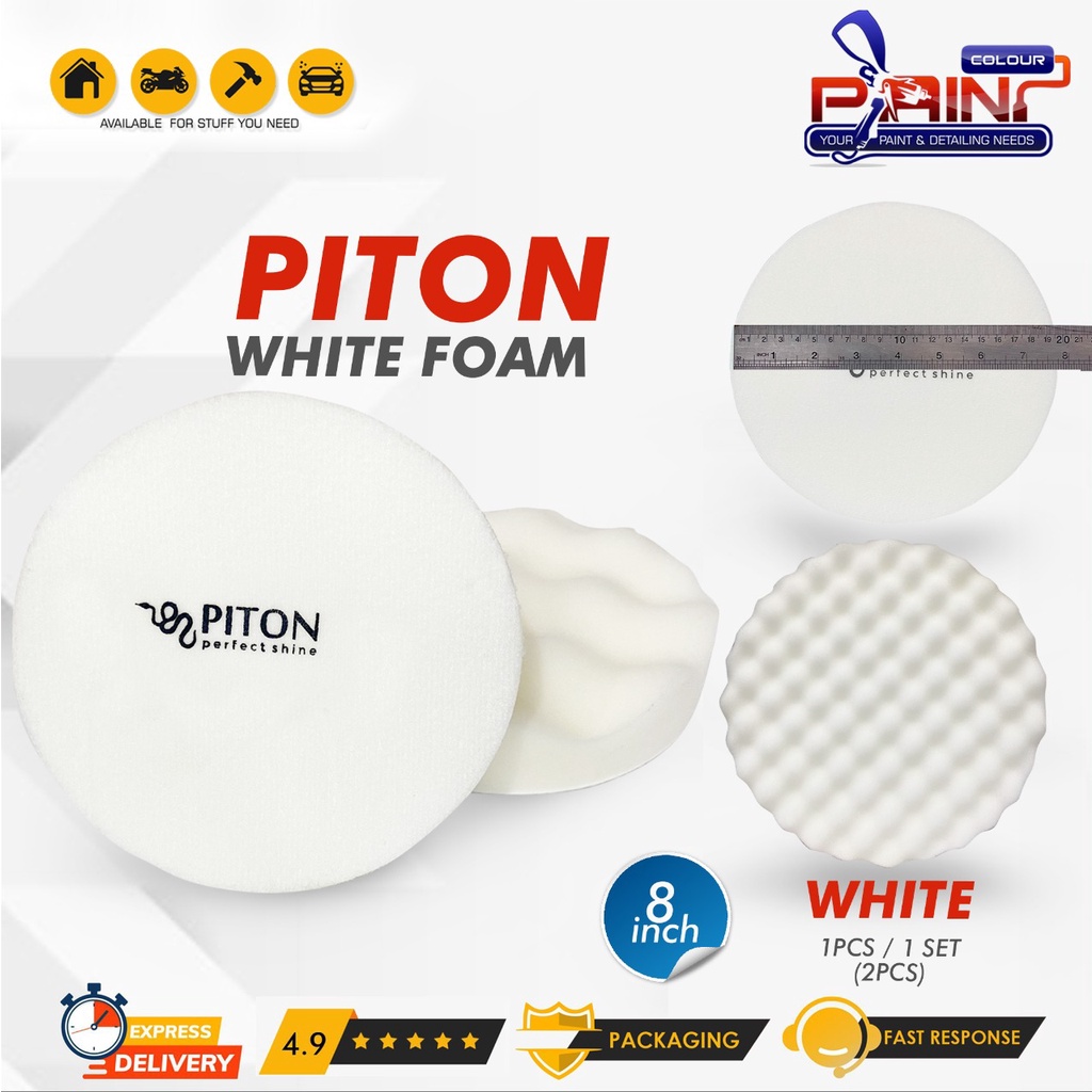 Piton White Foam Poles Kumpon Body Ukuran 8 Inch