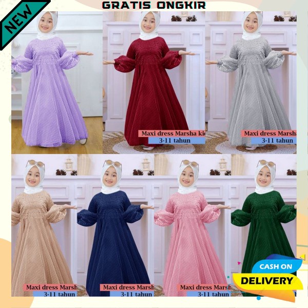 Gamis Anak Pereampuan Terbaru Gamis Anak Perempuan Remaja Bju Gamis Anak Usia Tanggung Dress Gamis A