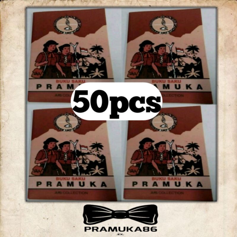 (50pcs) Buku Saku Coklat Pramuka - Buku Pramuka Saku Coklat