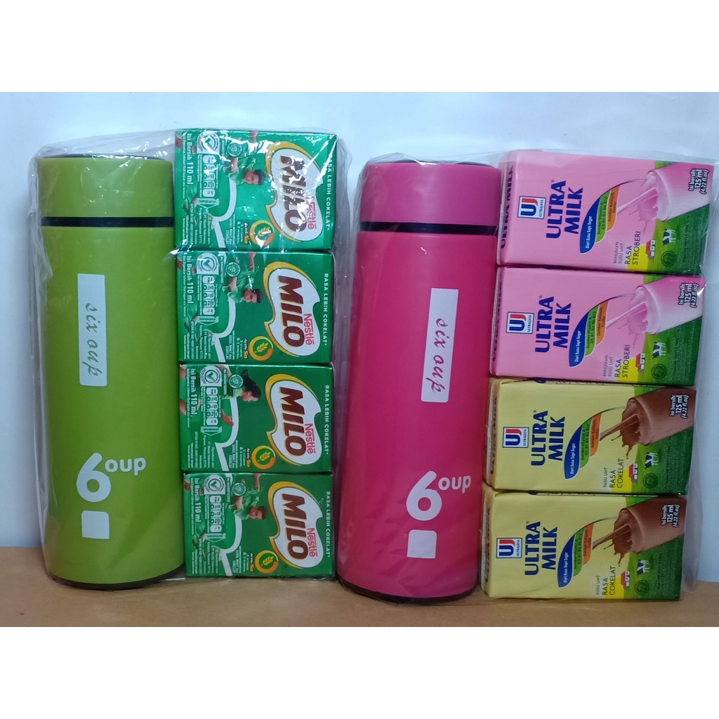 

promo paket susu milo/ultra free tumbler kaca