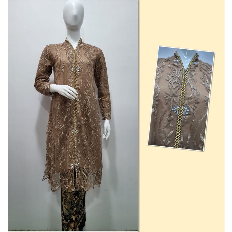 kebaya abaya melayu tulle payet