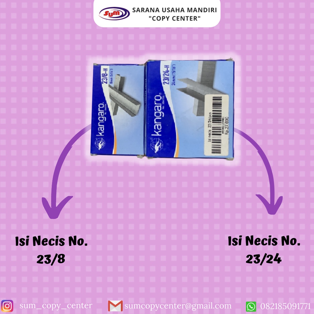 

Isi Refill Necis / Stapler Kangaro