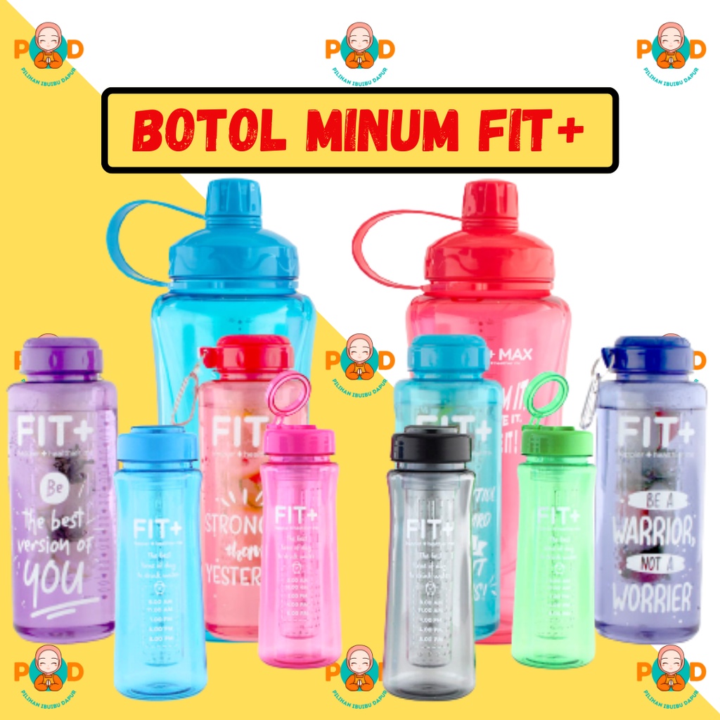 BOTOL MINUM FIT+ TECHNOPLAST / INFUSED WATER - DUSDUSAN PEKANBARU