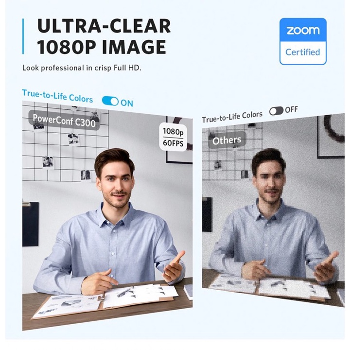 97 ANKER A3361 PowerConf C300 - AI Powered Smart Full HD 1080P Webcam