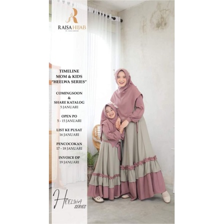 PO COUPLE HELWA  SERIES MOM & KIDS BY RAISA HIJAB