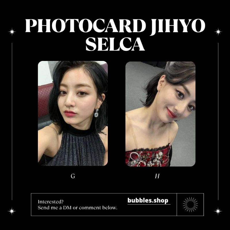 PHOTOCARD UNOFFICIAL JIHYO TWICE SELCA