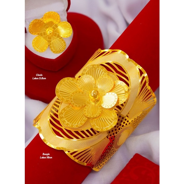 Perhiasan set Mas Bangkok Lapis Emas 24k,99% mirip emas Asli, Terbaru, Termurah,terupdate